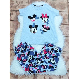 Pijama dama Sweet Mickey si Minnie gri
