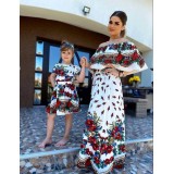 Set rochii lungi Mama-Fiica cu model gypsy Milentina