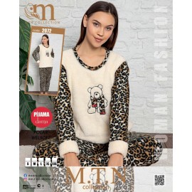 Pijama dama cocolino Ursuletul Leopard